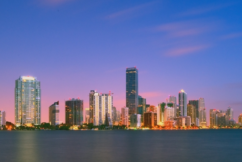 Die Skyline von Miami