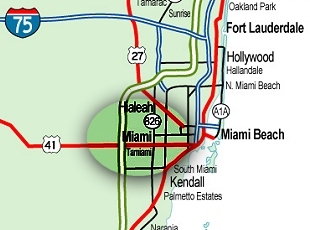 Karte Discover Florida