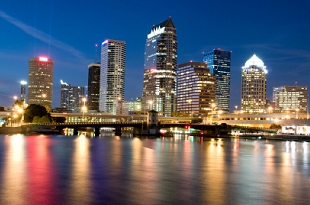 Die Skyline von Tampa in Florida